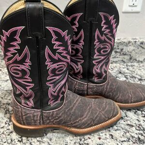 Justin Pink Elephant Cowgirl Boots